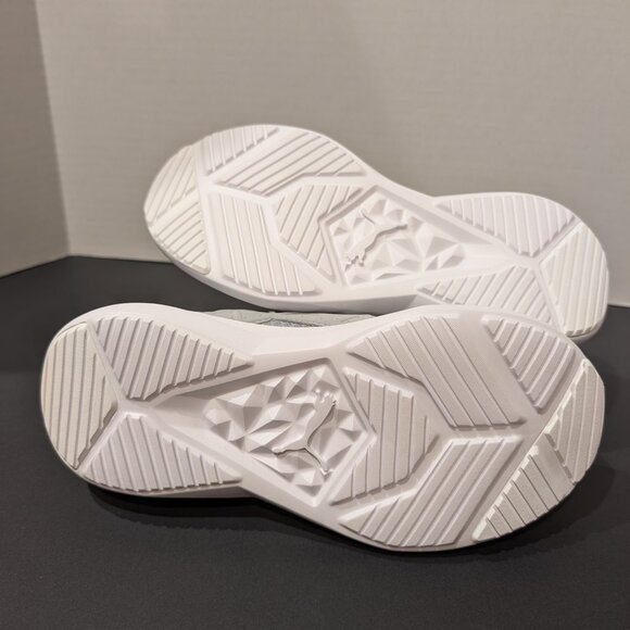 Puma Children's Silver Green Lace Up Soft Ride Athletic Mesh Sneakers Size 4.5 - Picture 10 of 10